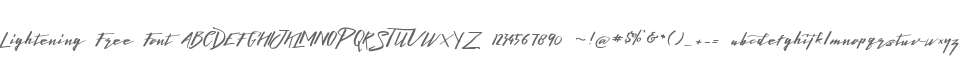 Lightening Free Font