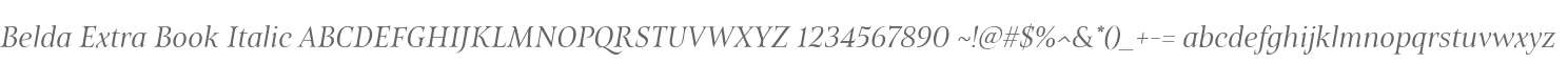 Belda Extra Book Italic