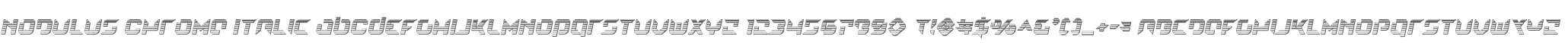 Nodulus Chrome Italic