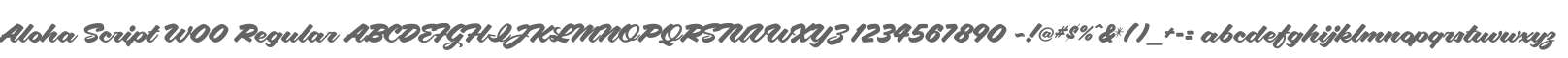 Aloha Script W00 Regular
