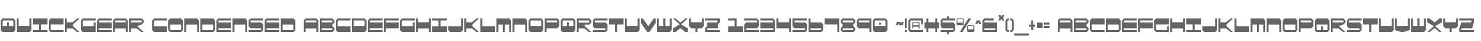 QuickGear Condensed