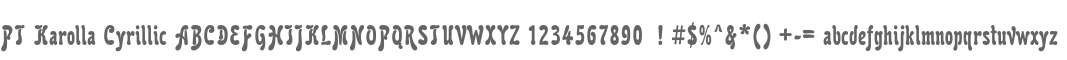 PT Karolla Cyrillic