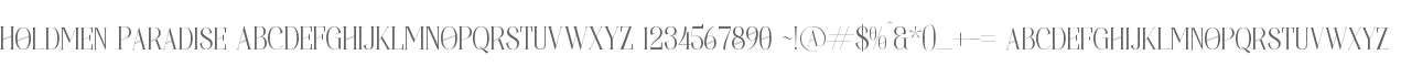 Holdmen Paradise