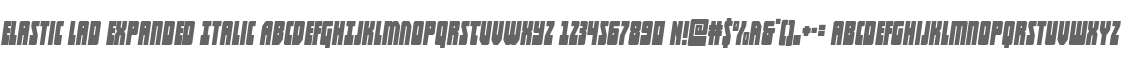 Elastic Lad Expanded Italic
