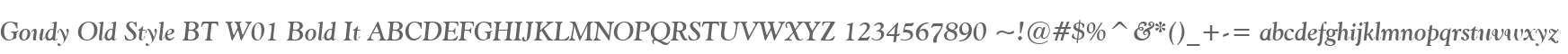 Goudy Old Style BT W01 Bold It