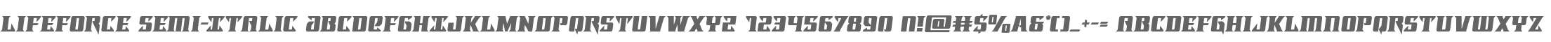 Lifeforce Semi-Italic