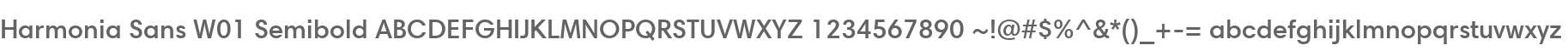 Harmonia Sans W01 Semibold