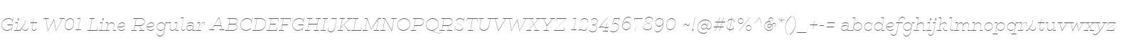 Gist W01 Line Regular