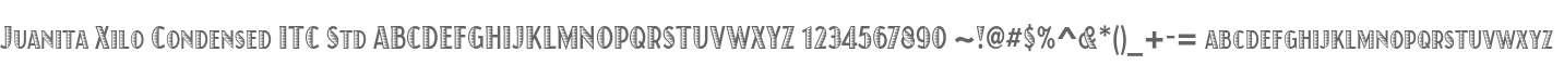 Juanita Xilo Condensed ITC Std