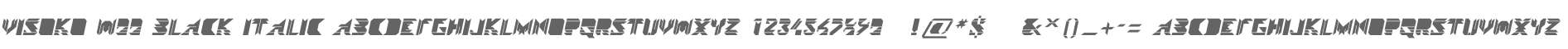 Visoko W00 Black Italic