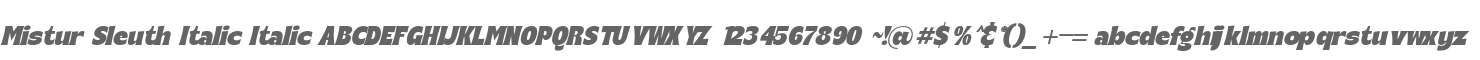 Mistur Sleuth Italic