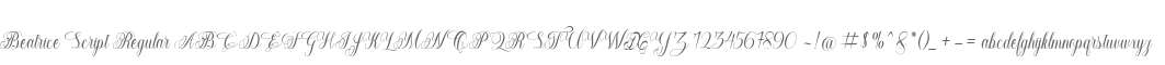 Beatrice Script Regular