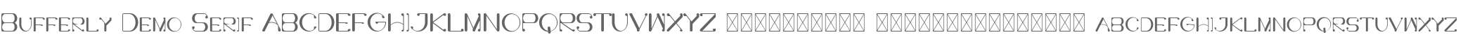 Bufferly Demo Serif