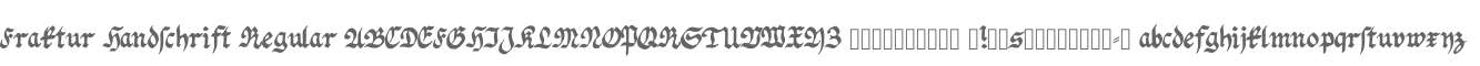 Fraktur Handschrift Regular