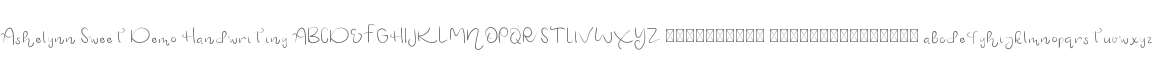Ashelynn Sweet Demo Handwriting