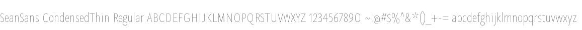 SeanSans CondensedThin Regular