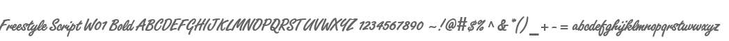 Freestyle Script W01 Bold