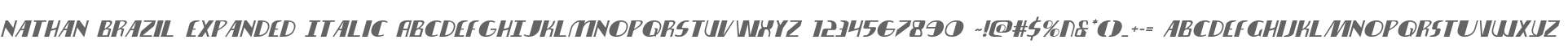 Nathan Brazil Expanded Italic