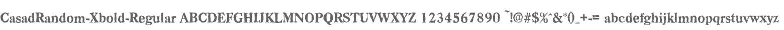CasadRandom-Xbold-Regular