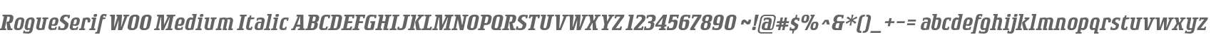 RogueSerif W00 Medium Italic