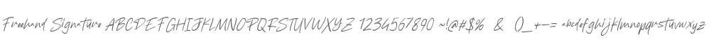 Freehand Signature