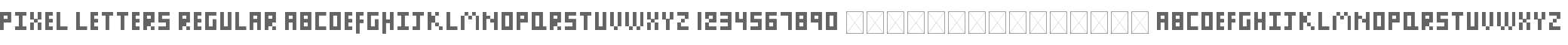 Pixel Letters Regular
