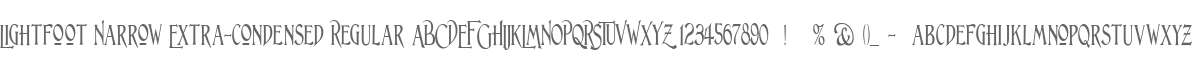 Lightfoot Narrow Extra-condensed Regular