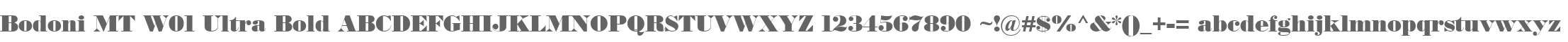 Bodoni MT W01 Ultra Bold