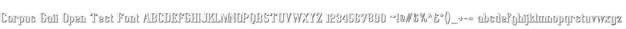 Corpus Gaii Open Test Font
