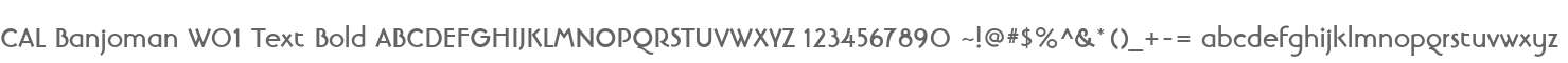 CAL Banjoman W01 Text Bold