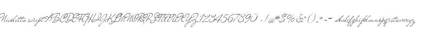 Nicoletta script