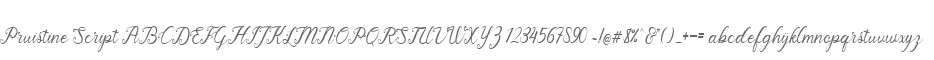 Pruistine Script