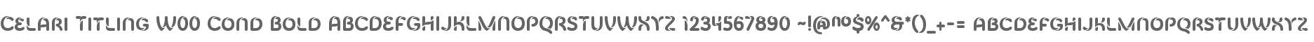 Celari Titling W00 Cond Bold