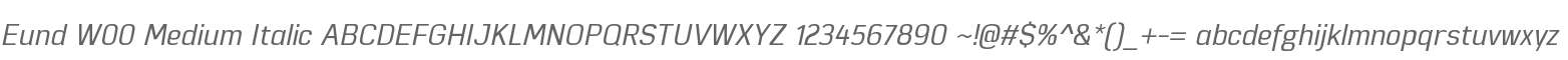 Eund W00 Medium Italic