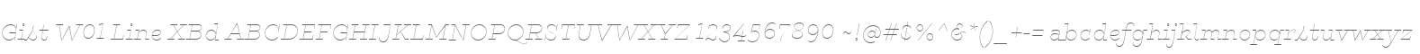 Gist W01 Line XBd