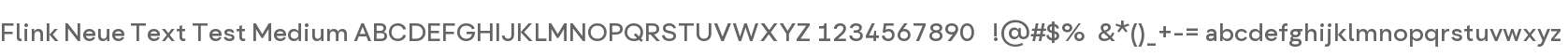 Flink Neue Text Test Medium