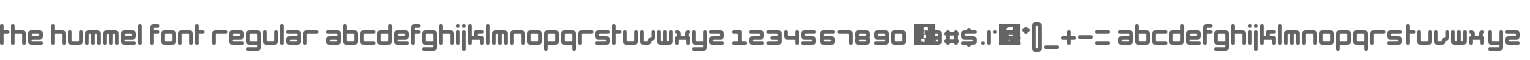 The Hummel Font Regular