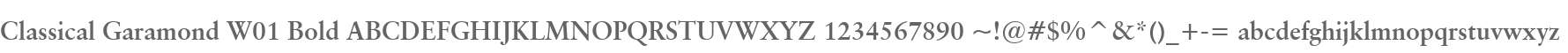 Classical Garamond W01 Bold