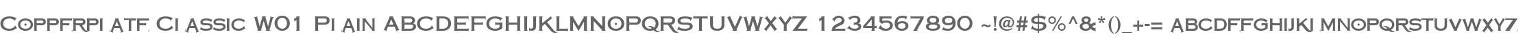 Copperplate Classic W01 Plain