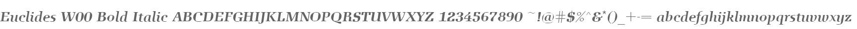Euclides W00 Bold Italic