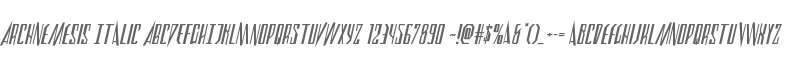 Archnemesis Italic