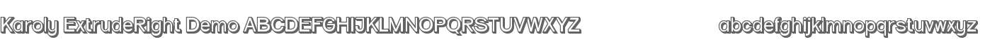 Karoly Extrude Right Demo