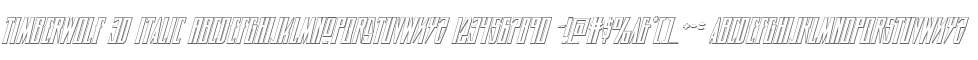 Timberwolf 3D Italic