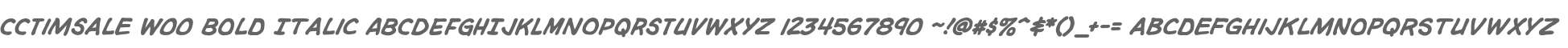 CCTimSale W00 Bold Italic