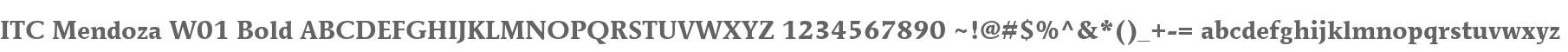 ITC Mendoza W01 Bold