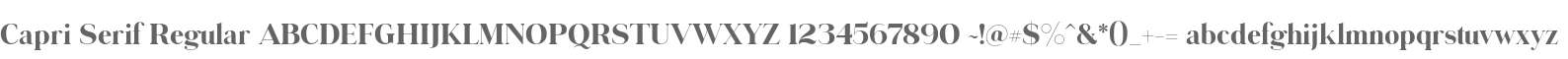 Capri Serif Regular