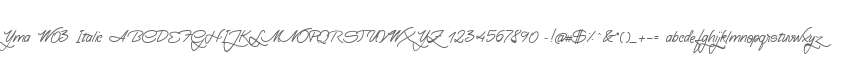 Yma W03 Italic