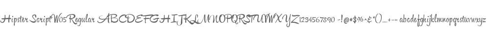 Hipster Script W05 Regular