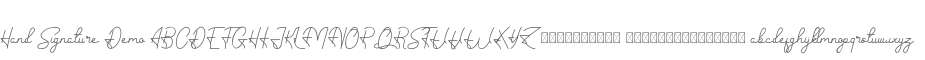 Hand Signature Demo