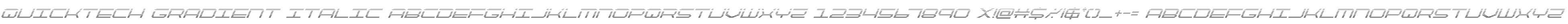 QuickTech Gradient Italic